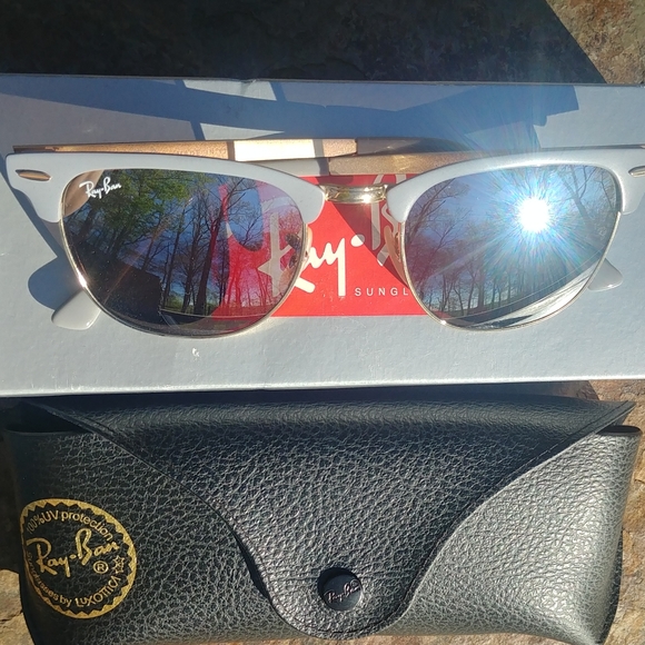 ❗NEW Polarized Ray-ban Matte Metal Gray Mirror - Picture 3 of 7